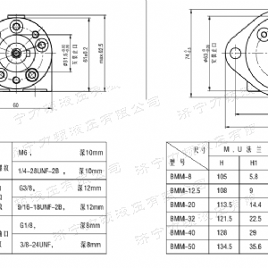 广发（中国）侧油口系列马达